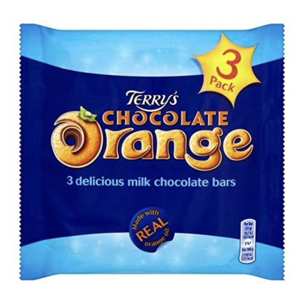 Terrys Orange Chocolate 3 Pack 105g | High Quality Chocolate & Sweets Online - Product Image Terrys Orange Chocolate 3 Pack 105g | High Quality Chocolate & Sweets Online - Product Image